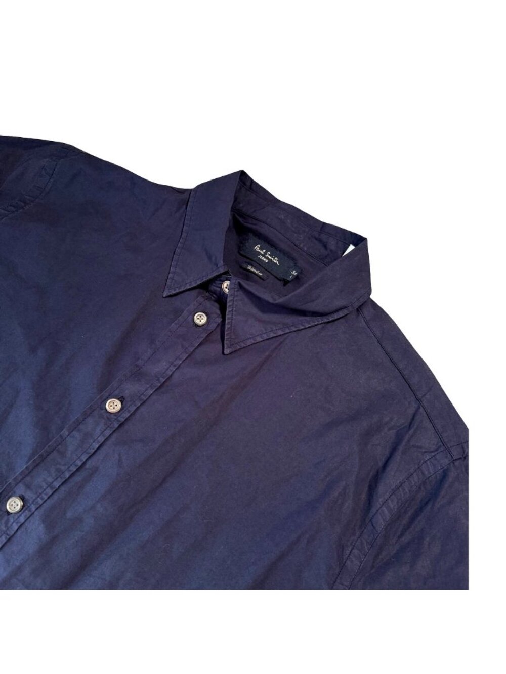 Paul Smith Men's 100% Cotton Tailored Fit L/S Button Shirt Blue • Large